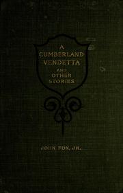 Cover of A Cumberland vendetta