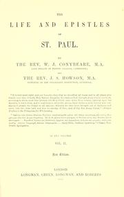 Cover of The life and epistles of St. Paul