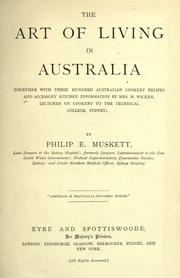 Cover of The art of living in Australia