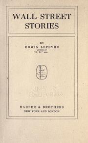 Cover of Wall Street stories