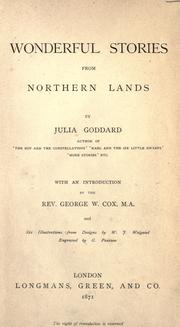 Cover of Wonderful stories from northern lands
