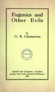 Cover of Eugenics and Other Evils