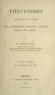 Cover of History of the Peloponnesian War