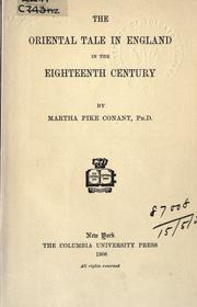Cover of The oriental tale in England in the eighteenth century