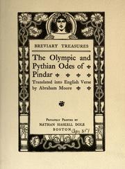 Cover of The Olympian and Pythian odes