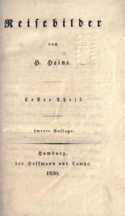 Cover of Reisebilder