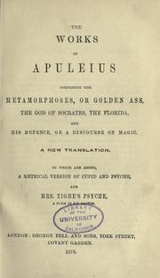 Cover of The golden asse of Lucius Apuleius