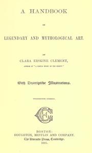 Cover of A handbook of legendary and mythological art