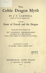 Cover of The Celtic dragon myth