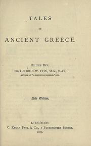 Cover of Tales of Ancient Greece