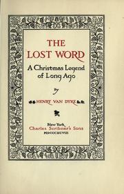 Cover of The lost word