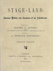 Cover of Stage-land