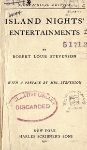 Cover of Island nights' entertainments