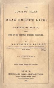 Cover of The closing years of Dean Swift's life