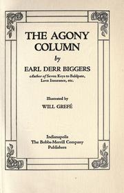 Cover of The Agony Column