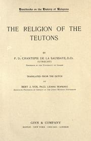 Cover of The religion of the Teutons