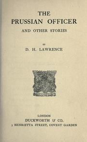 Cover of The Prussian Officer and Other Stories