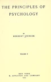Cover of The principles of psychology