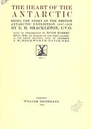 Cover of The heart of the Antarctic