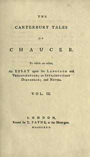 Cover of The Canterbury Tales