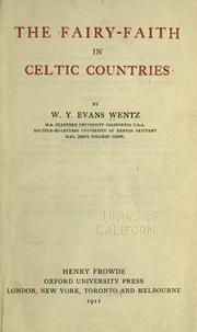 Cover of The fairy-faith in Celtic countries