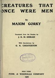 Cover of Creatures That Once Were Men