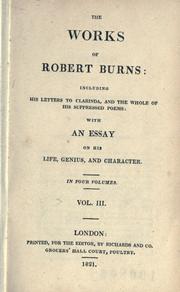 Cover of The works of Robert Burns