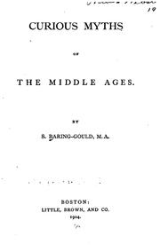 Cover of Curious myths of the Middle Ages