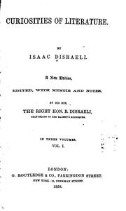 Cover of Curiosities of literature