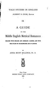 Cover of A guide to the Middle English metrical romances
