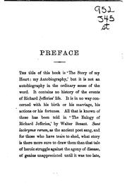 Cover of The story of my heart