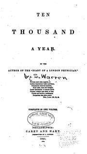 Cover of Ten thousand a-year