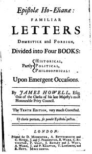 Cover of Epistolae Ho-Elianae