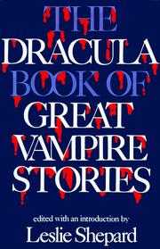 Cover of The Dracula Book of Great Vampire Stories