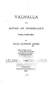 Cover of Valhalla: the myths of Norseland