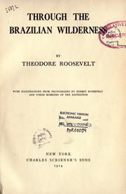 Cover of Through the Brazilian wilderness