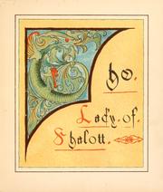 Cover of The Lady of Shalott: Alfred Lord Tennyson's poem