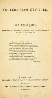Cover of Letters from New York