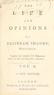 Cover of The Life and Opinions of Tristram Shandy, Gentleman