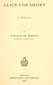 Cover of Alice-for-short