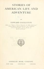 Cover of Stories of American life and adventure