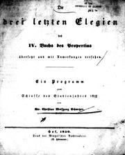 Cover of Elegiae