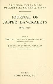 Cover of Journal of Jasper Danckaerts