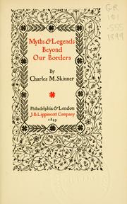 Cover of Myths and legends beyond our borders