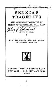 Cover of Seneca's tragedies