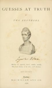 Cover of Guesses at truth