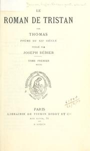 Cover of Le roman de Tristan