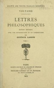 Cover of Lettres philosophiques