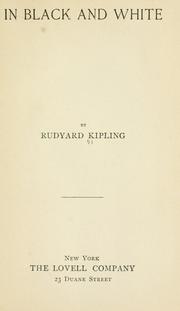 Cover of In black and white