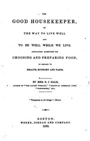 Cover of The good housekeeper